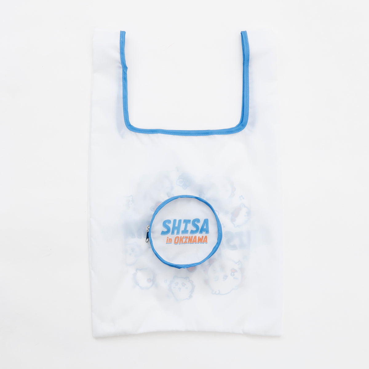 ちいかわ シーサーのおみやげやさん エコバッグ いっぱい ホワイト