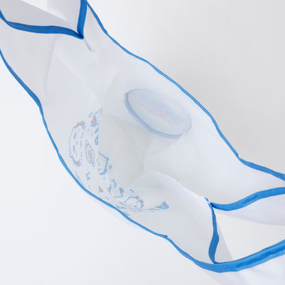 ちいかわ シーサーのおみやげやさん エコバッグ いっぱい ホワイト