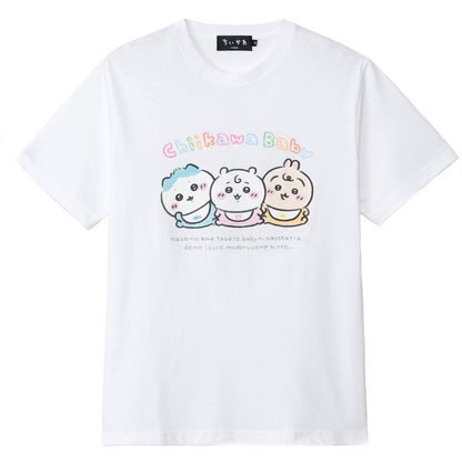 ちいかわ Chiikawa Baby Tシャツ トリオ ホワイト