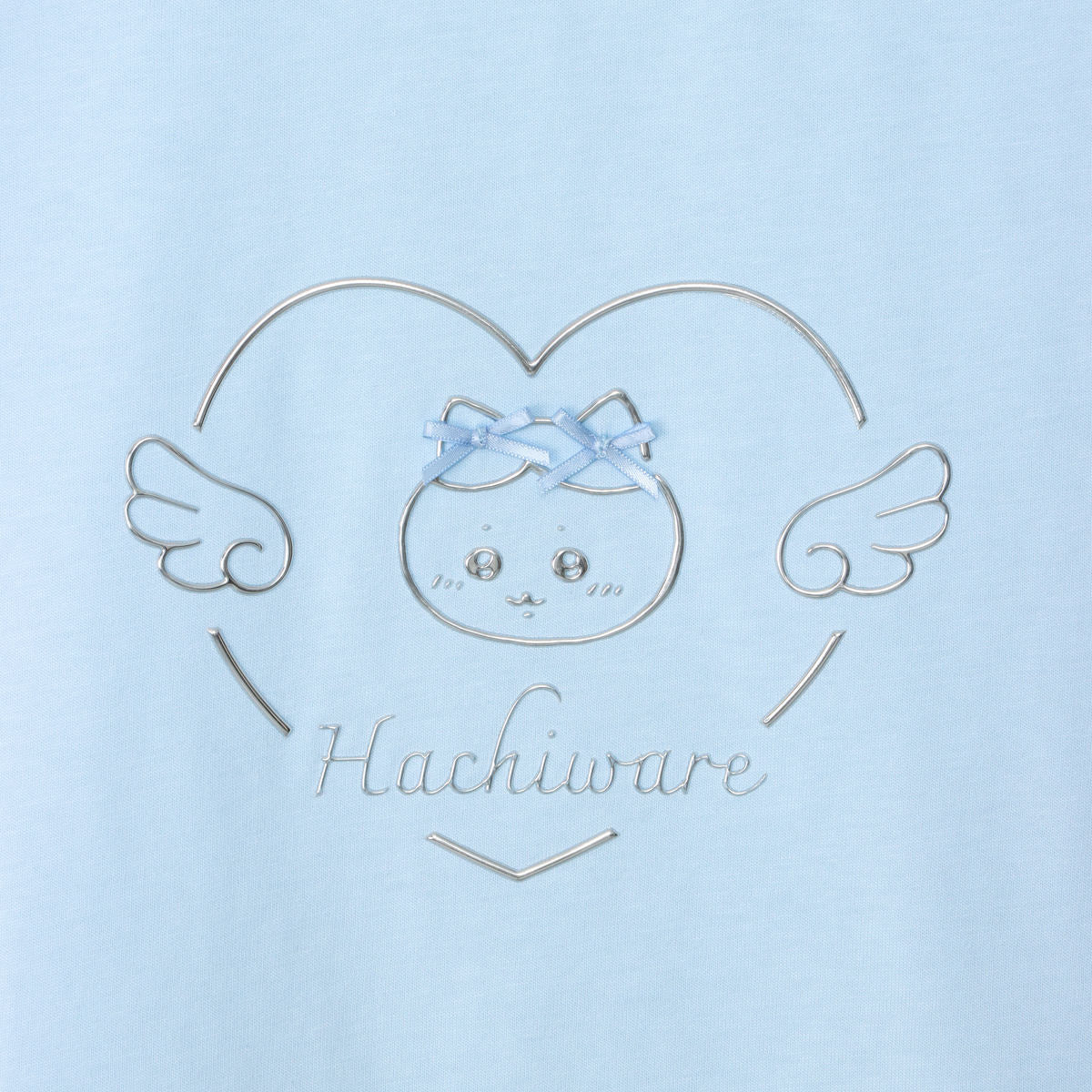ちいかわ Go!HARAJUKU Tシャツ リボンリボン ハチワレ ブルー