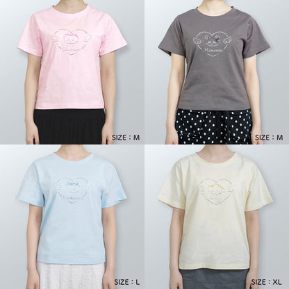 ちいかわ Go!HARAJUKU Tシャツ リボンリボン ハチワレ ブルー