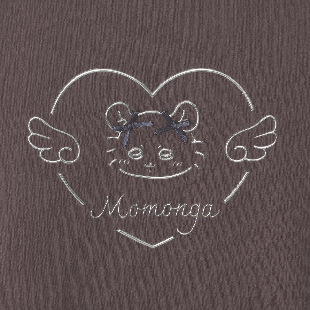 吉伊卡哇 Go!HARAJUKU T恤 蝴蝶结 飞鼠 棕色