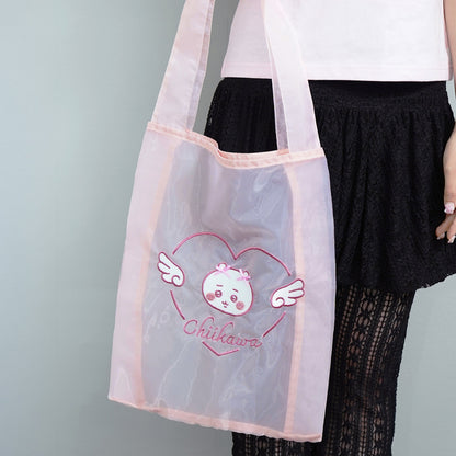 Chiikawa Go!HARAJUKU Organza Bag Ribbon Ribbon Pink (Chiikawa)