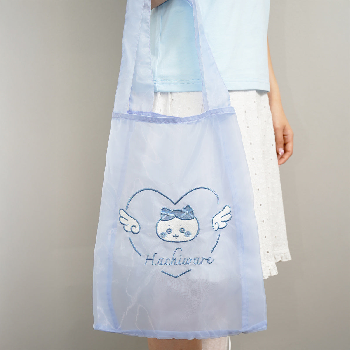 吉伊卡哇 Go!HARAJUKU 歐根紗包 蝴蝶結 藍色 (小八貓)