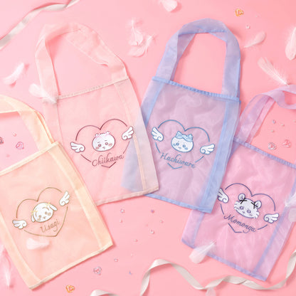 Chiikawa Go!HARAJUKU Organza Bag Ribbon Ribbon Purple (Momonga)