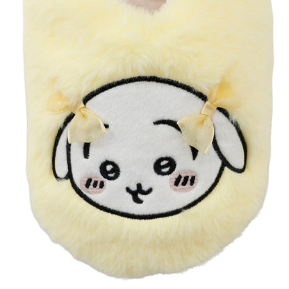 ちいかわ ルームシューズ うさぎリボン イエロー