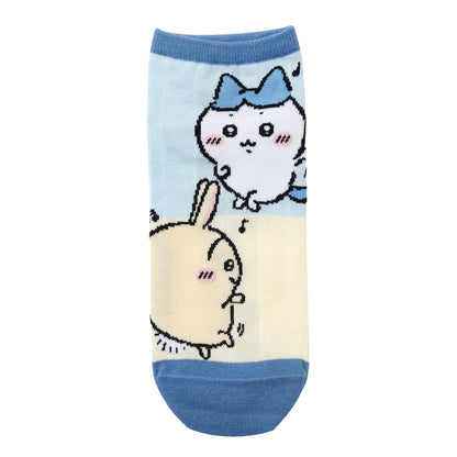 Chiikawa Crew Socks Hachiware and Usagi Sax