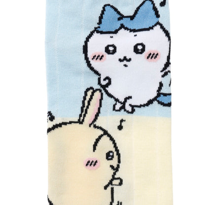 Chiikawa Crew Socks Hachiware and Usagi Sax