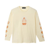 吉伊卡哇 长袖T恤 甜甜圈 黄米色