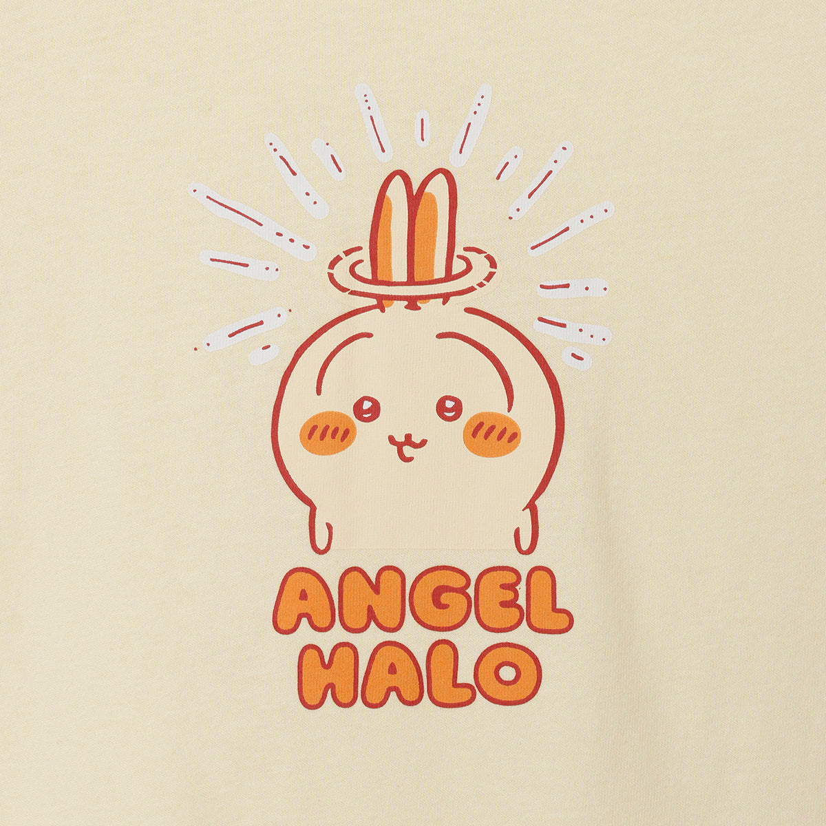 吉伊卡哇 长袖T恤 甜甜圈 黄米色