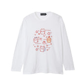 吉伊卡哇 长袖T恤 小家伙 白色