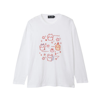 吉伊卡哇 长袖T恤 小家伙 白色
