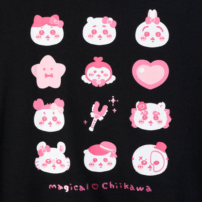 Chiikawa Magical Chiikawa Zip-up Hoodie Kirakira Black