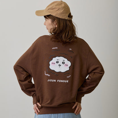 Chiikawa Sweatshirt "Self Fondue" Brown