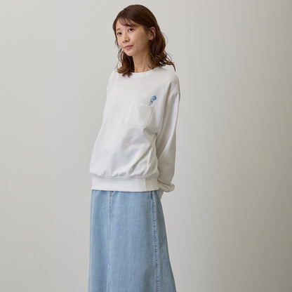 吉伊卡哇 衛衣 騎肩跳躍 白色