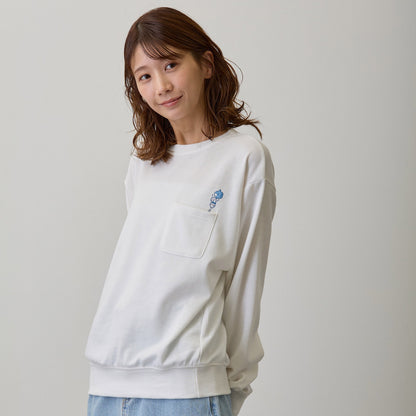 吉伊卡哇 衛衣 騎肩跳躍 白色