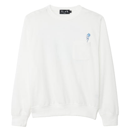 吉伊卡哇 衛衣 騎肩跳躍 白色