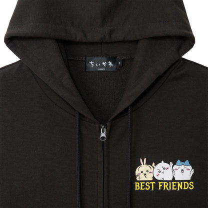 ちいかわ ZIPパーカー 仲良しトリオ スミ