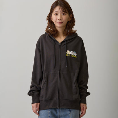 ちいかわ ZIPパーカー 仲良しトリオ スミ