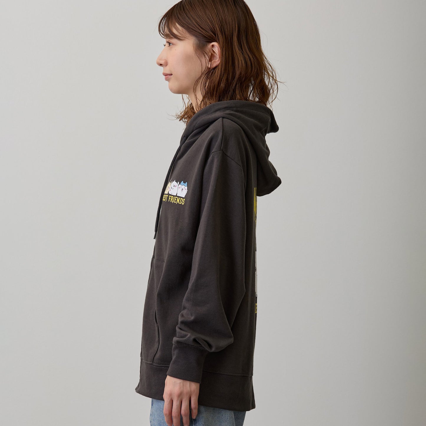 ちいかわ ZIPパーカー 仲良しトリオ スミ