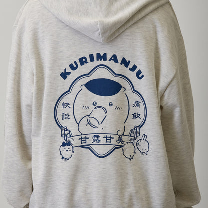 吉伊卡哇 拉链卫衣 福寿圆满 灰色