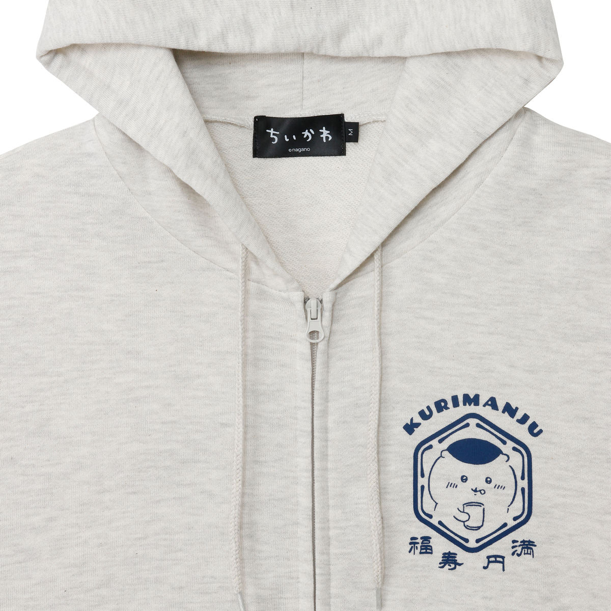 吉伊卡哇 拉链卫衣 福寿圆满 灰色