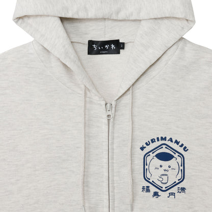 吉伊卡哇 拉链卫衣 福寿圆满 灰色