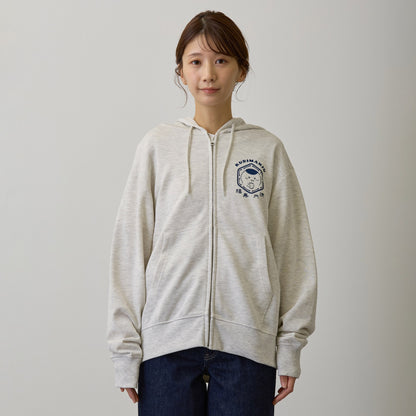 吉伊卡哇 拉链卫衣 福寿圆满 灰色