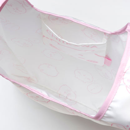 吉伊卡哇 環保袋 吉伊卡哇滿版圖案 奶油色