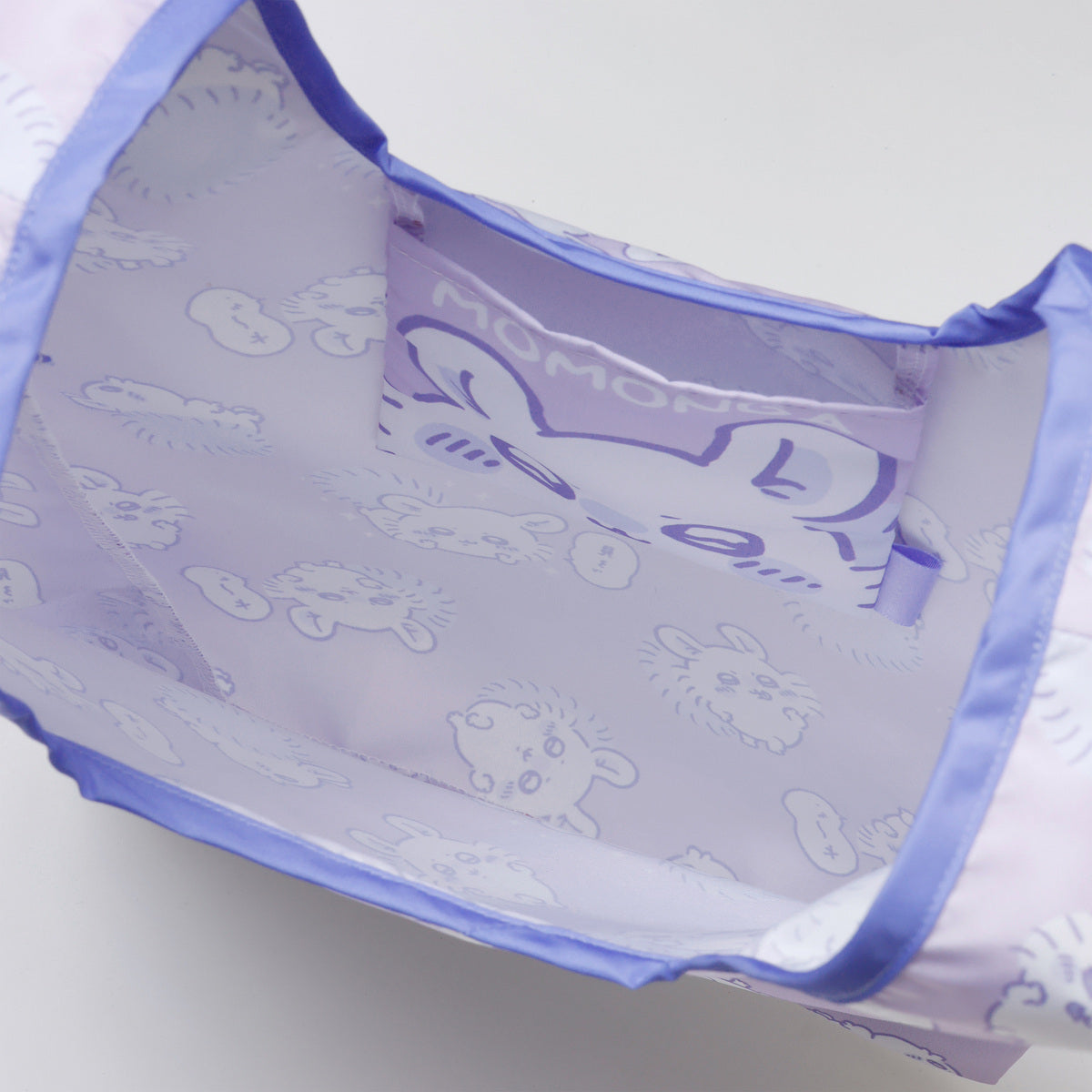 吉伊卡哇 環保袋 小桃鼠滿版圖案 紫色