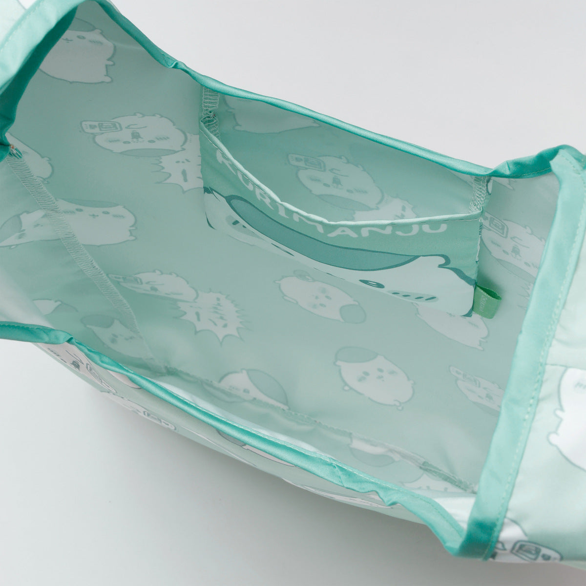 吉伊卡哇 環保袋 栗子饅頭滿版圖案 綠色