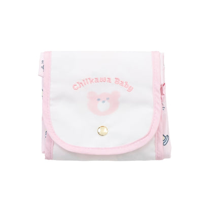 ちいかわ Chiikawa Baby エコバッグ 積み木崩されちゃった ピンク