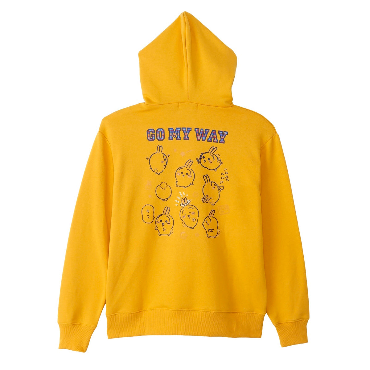 吉伊卡哇 拉鍊連帽衫 GO MY WAY 黃色