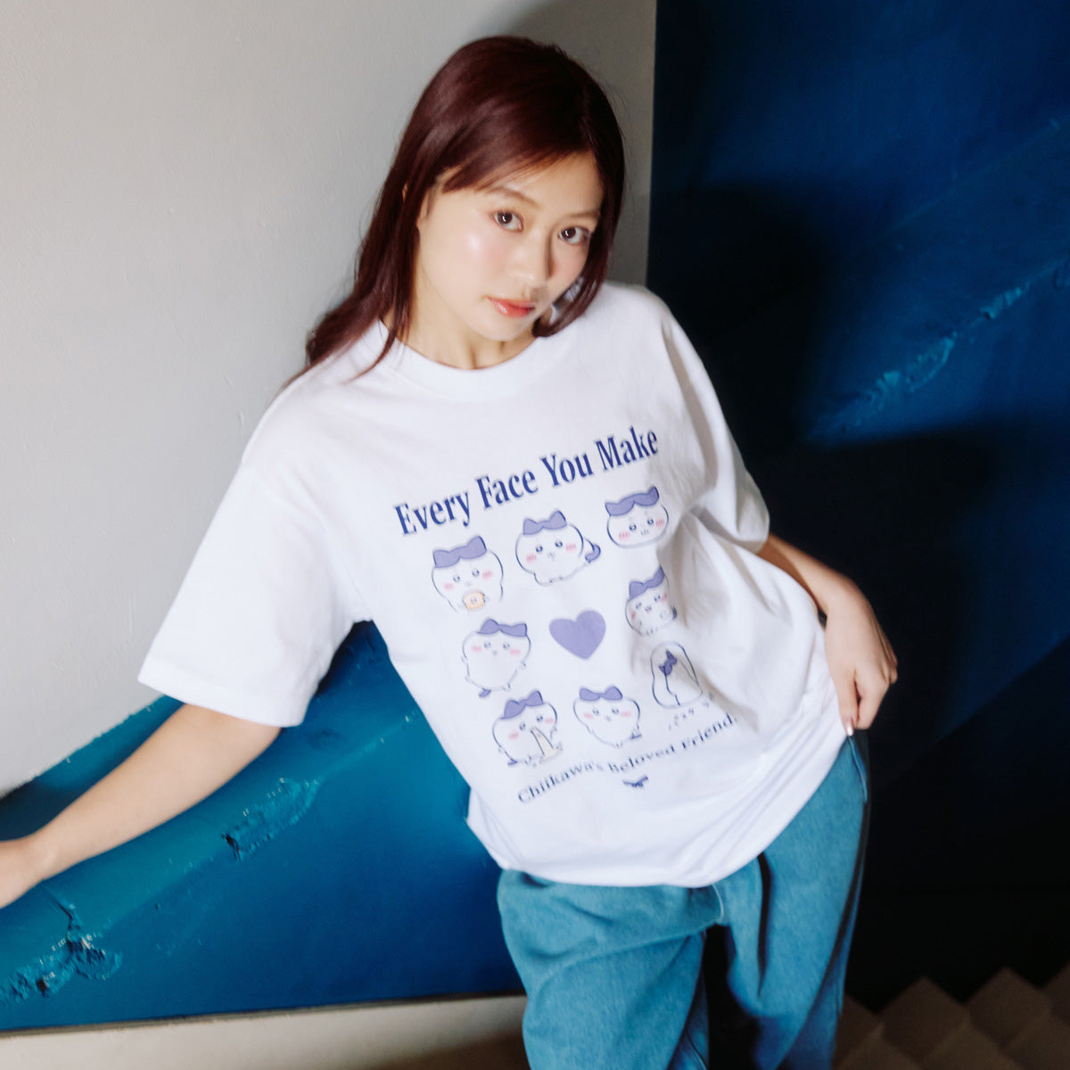 ちいかわ Tシャツ ハチワレシリーズ ホワイト