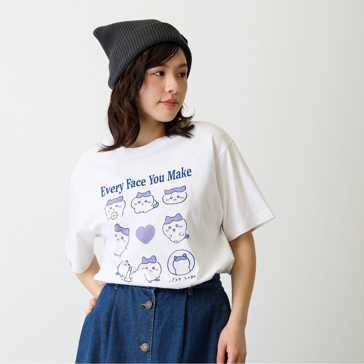 ちいかわ Tシャツ ハチワレシリーズ ホワイト