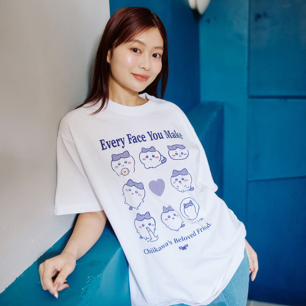 ちいかわ Tシャツ ハチワレシリーズ ホワイト