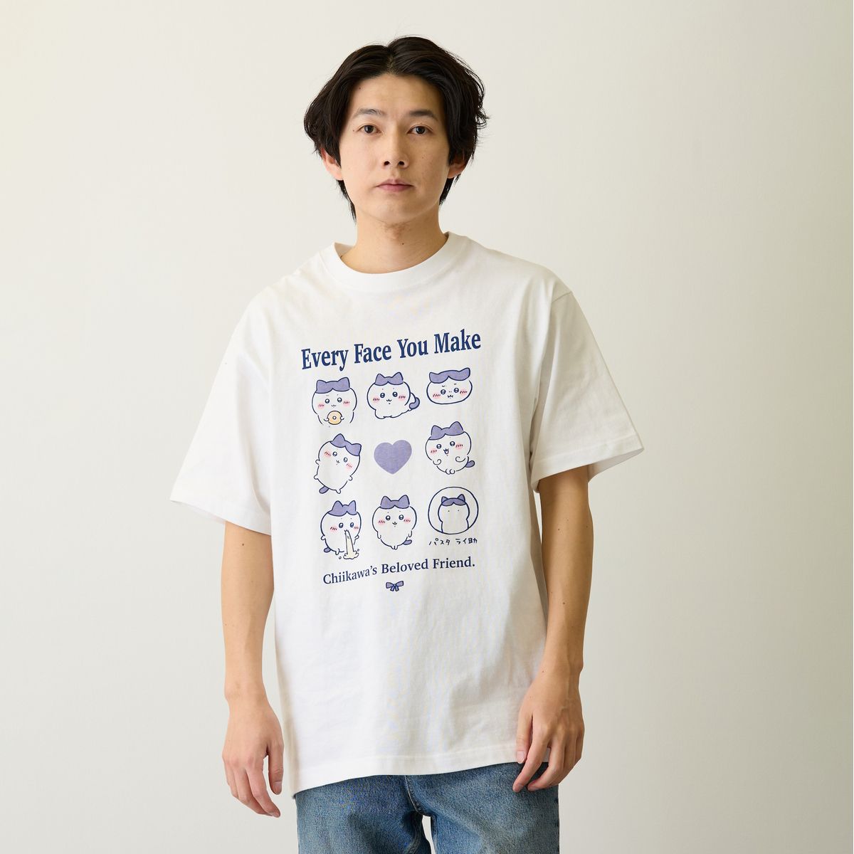 ちいかわ Tシャツ ハチワレシリーズ ホワイト
