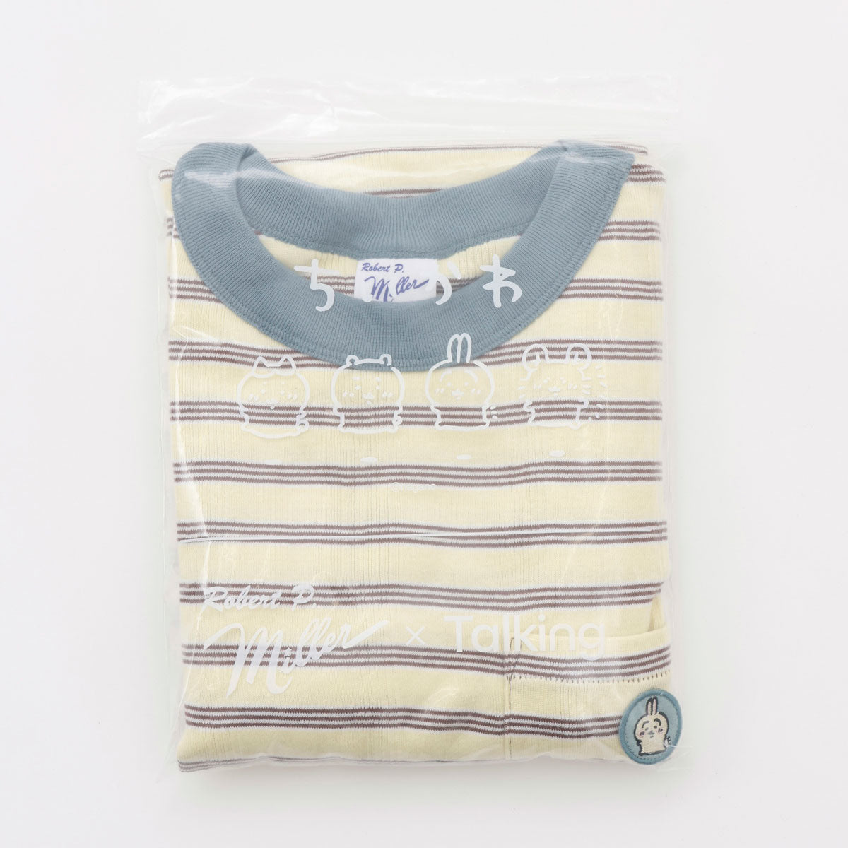 ちいかわ ビッグシルエットポケットTシャツ Robert P.Miller×Talking うさぎ BANANA