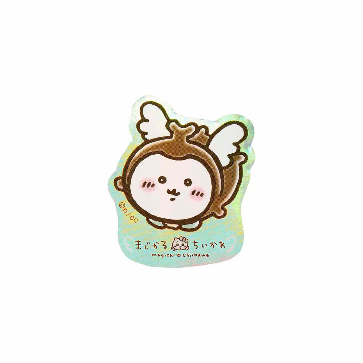 치이카와 매지컬 치이카와 스마트폰에 붙일 수 있는 크기의 홀로그램 스티커 (딱정벌레)