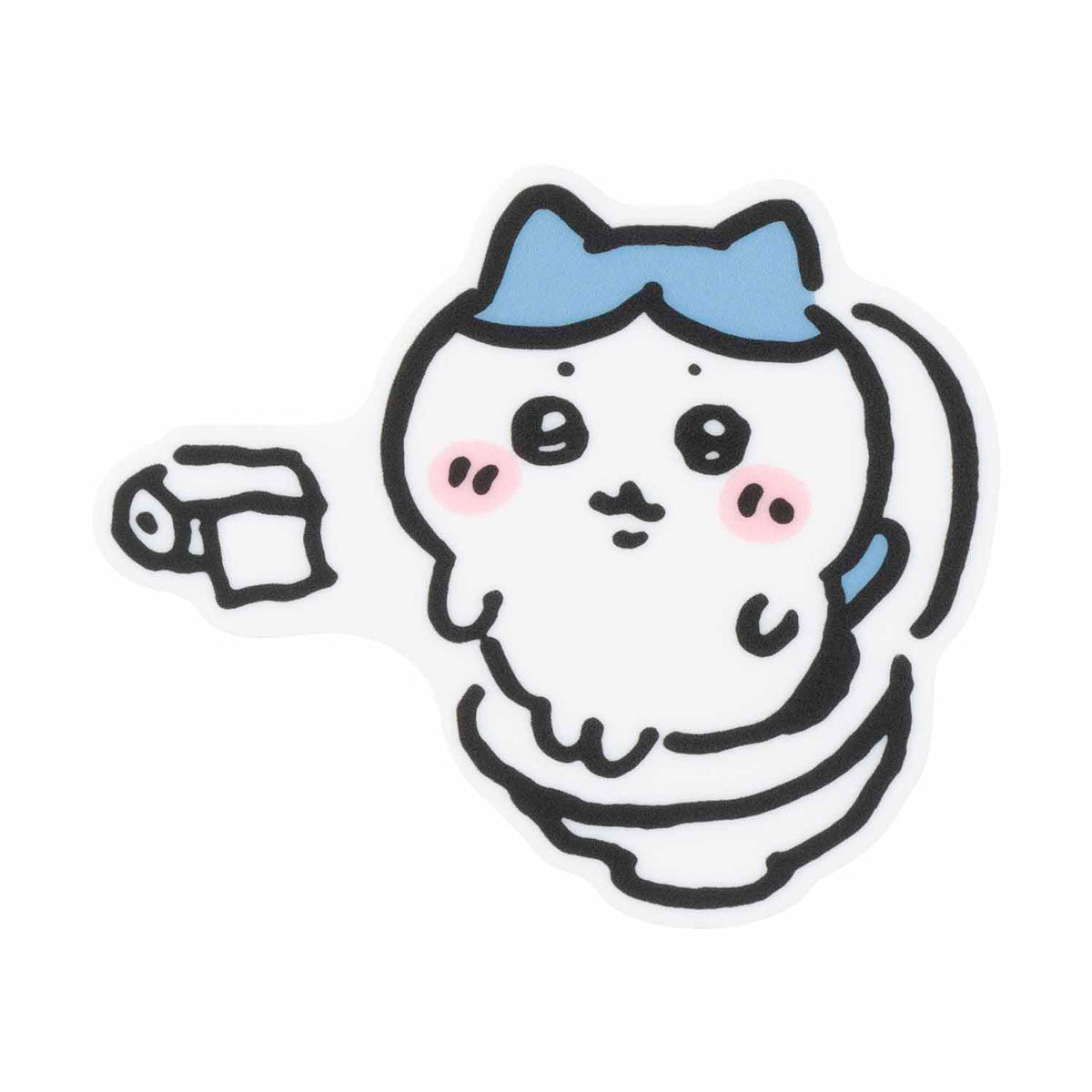 Chiikawa Acrylic Badge (Toilet Hachiware)