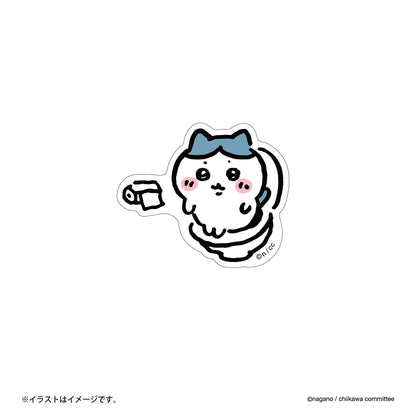 치이카와 스마트폰에 붙일 수 있는 크기의 스티커 (화장실 하치와레)