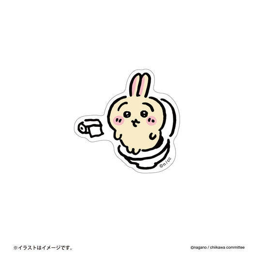 Chiikawa Smartphone-Sized Sticker (Toilet Usagi)