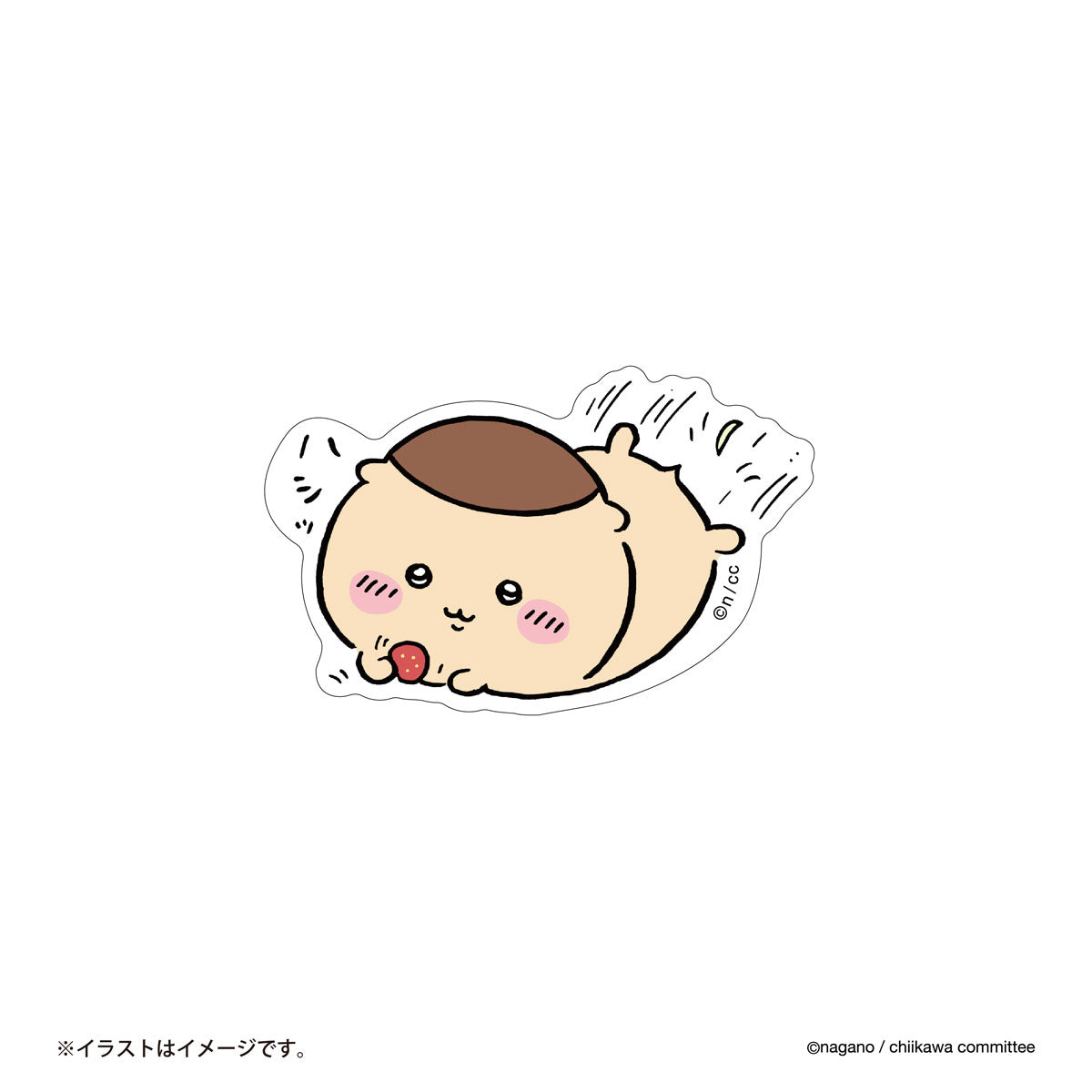 吉伊卡哇 可貼在手機上的貼紙（草莓 咻）