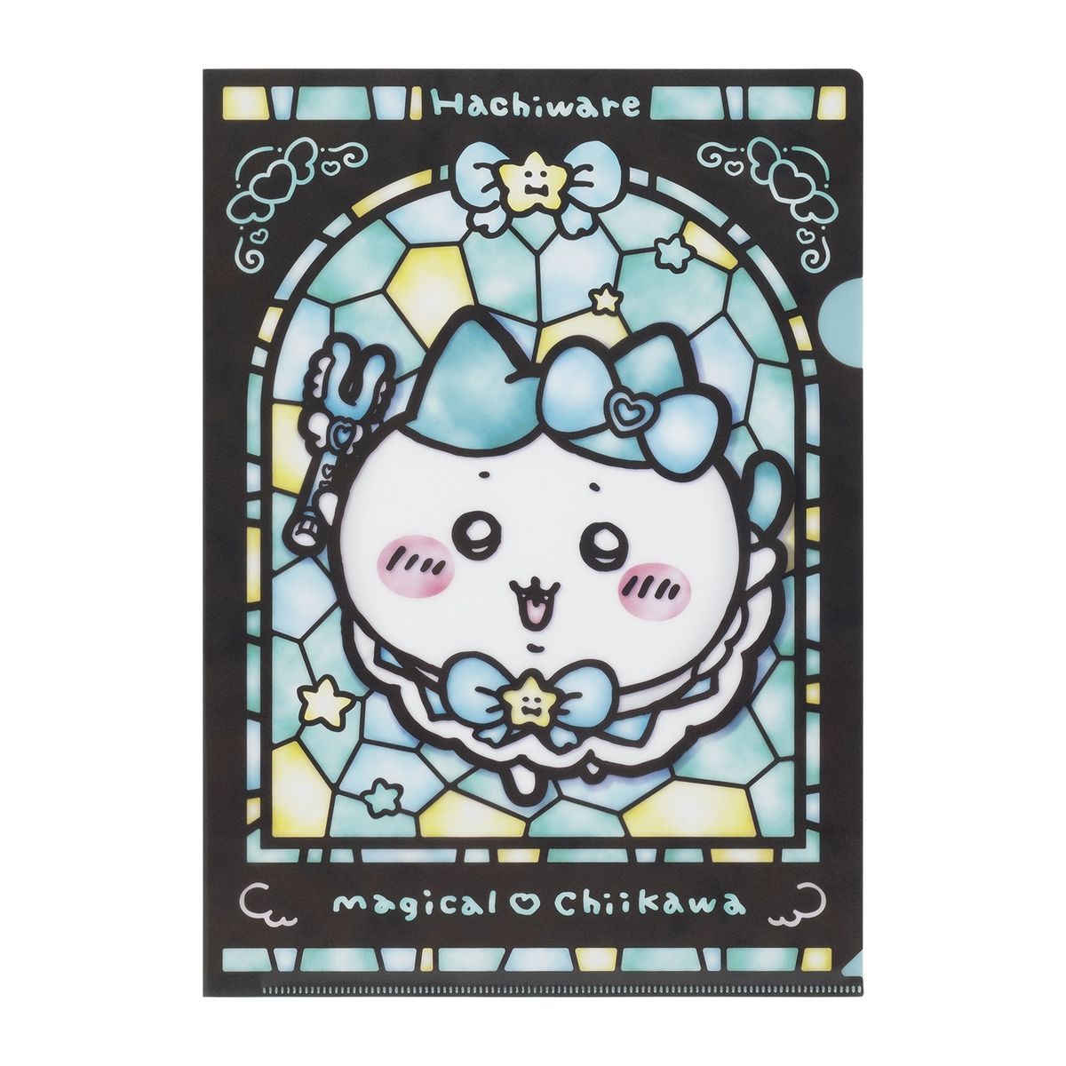 ちいかわ まじかるちいかわ ステンドグラス風クリアファイル（ハチワレ）