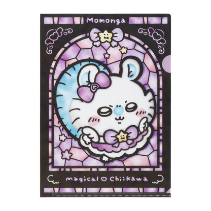 Chiikawa Magical Chiikawa Stained Glass Style Clear File (Momonga)