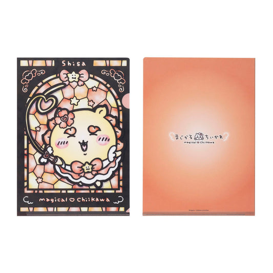Chiikawa Magical Chiikawa Stained Glass Style Clear File (Shisa)