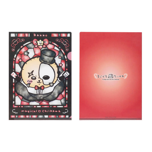 Chiikawa Magical Chiikawa Stained Glass Style Clear File (Rakko)