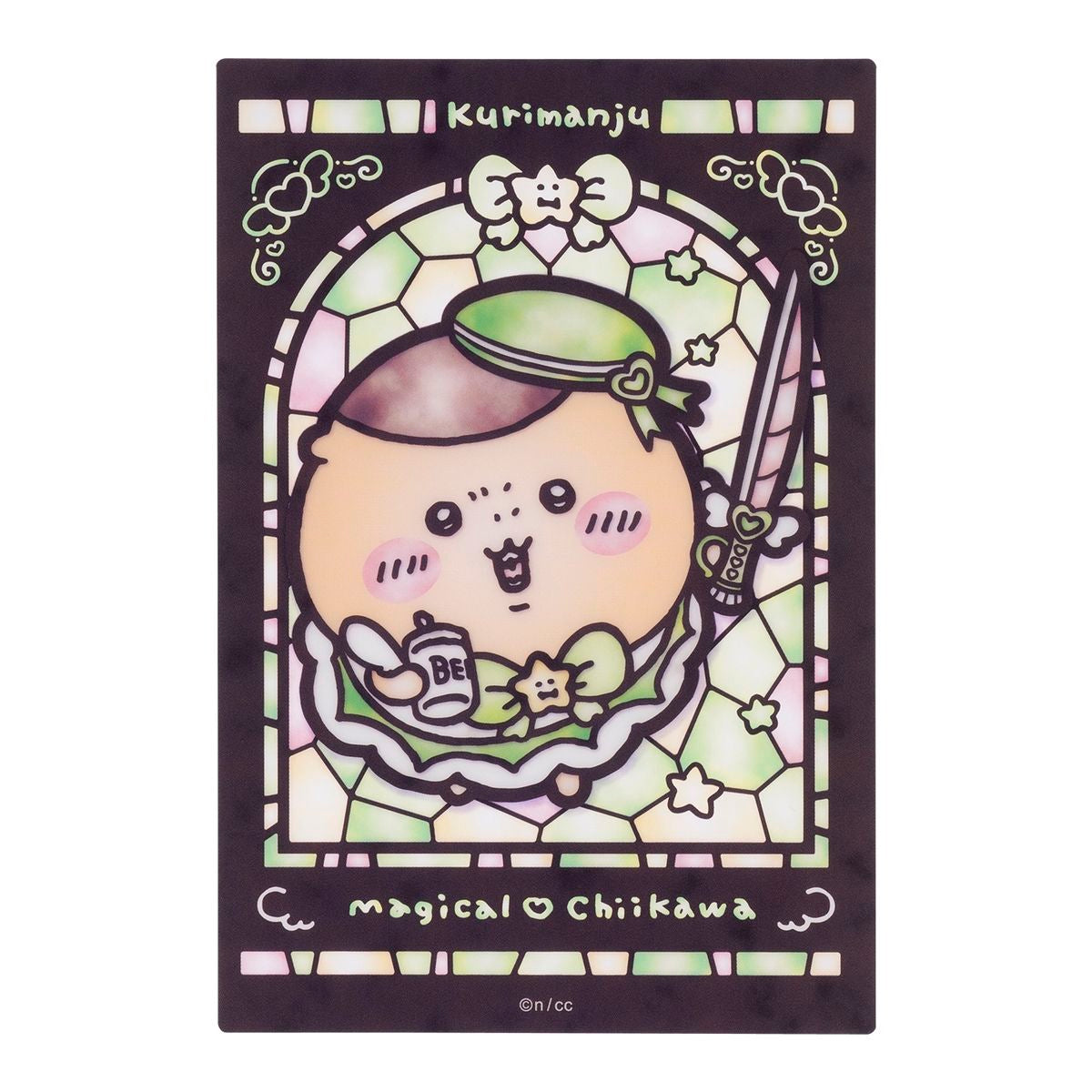 Chiikawa Magical Chiikawa Stained Glass Style Clear Card (Kurimanju)