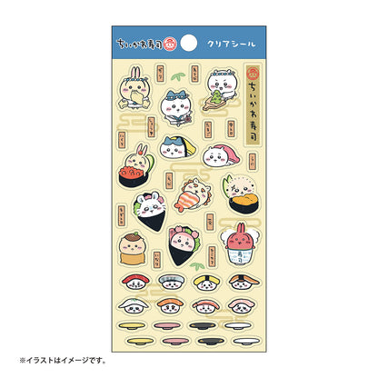 Chiikawa Chiikawa Sushi Clear Stickers (Sushi Everyone)
