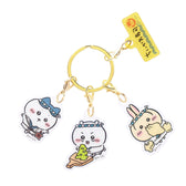 吉伊卡哇 吉伊卡哇壽司 三連亞克力吊飾（吉伊卡哇壽司店大家庭）